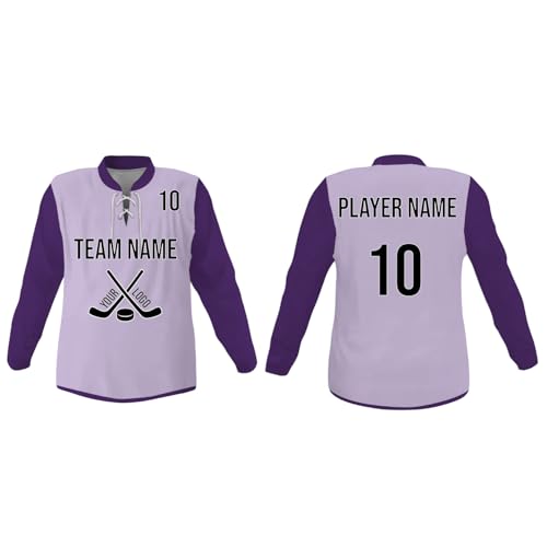 Image of SGS Sports Gear Custom Hockey Jersey, Personalized Reversible or Standard Design with Name & Number, Hockey Jersey