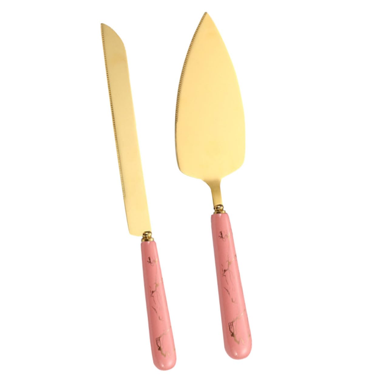 Unomor 1 Set Cake Spatula Set Birthday Cake Server Small Kitchen Cleavers Pizza Shovels Bbq Decor Grill Spatula Wedding Reception Supplies Wedding Serving Utensils Flatware Ceramics Pink
