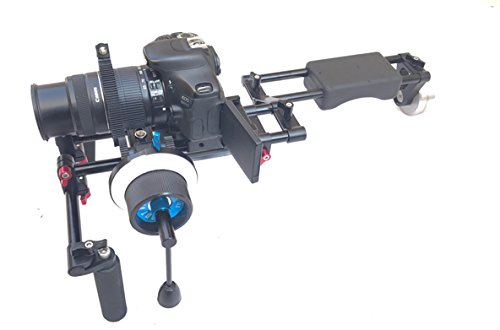 DSLR DV Camera Shoulder Mount Rig & Follow Focus Shootvilla