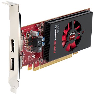 Tarjetas gráficas AMD FirePro W2100 2GB de perfil bajo para ordenador de torre compacta SFF