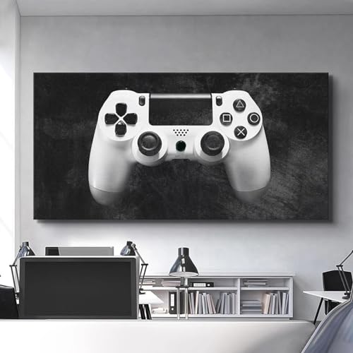 Impression de manette de jeu sur toile pour relooker un mur de gamer vide