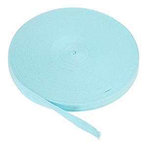 PATIKIL Hellblaues Baumwoll Schrägband 15mm x 45m