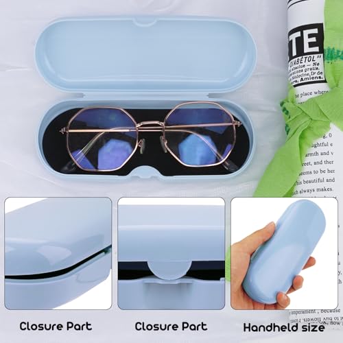 Image of 2 Pcs Plastic Eyeglasses Cases, Portable Transparent Eye Glasses