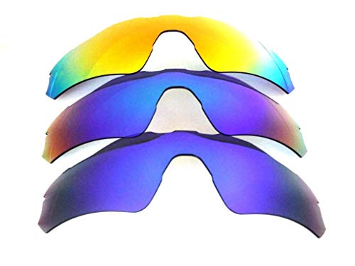 Galaxy Replacement Lenses For Oakley Radar EV Path Blue&Green&Red Polarized 3 Pair.