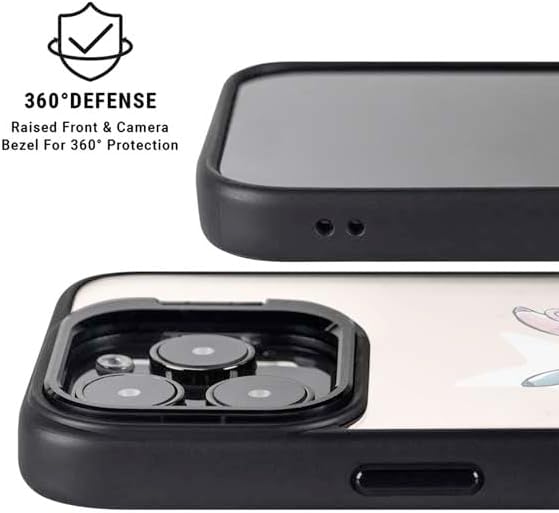 Skinit Kickstand Phone Case Compatible with iPhone 15 Pro - Officially Licensed Disney Lilo and Stitch Stitch and Angel Design