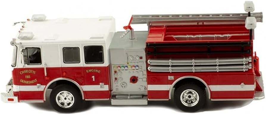 Amazon | イクソ アメリカ 消防車 ミニカー 1/43 シーグレープ