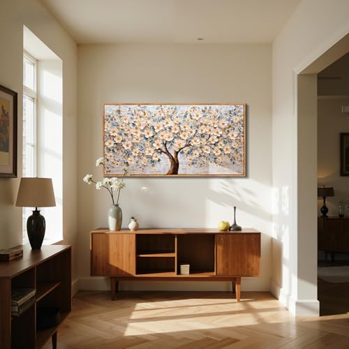 imjiayu Floral Tree of Life Large Framed Wall Art Modern Home Decor Neutral by imjiayu - Used condition - Image 6