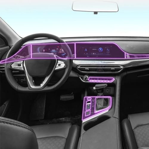Film transparent PPF anti-rayures pour console centrale LCD Changan Eado Plus