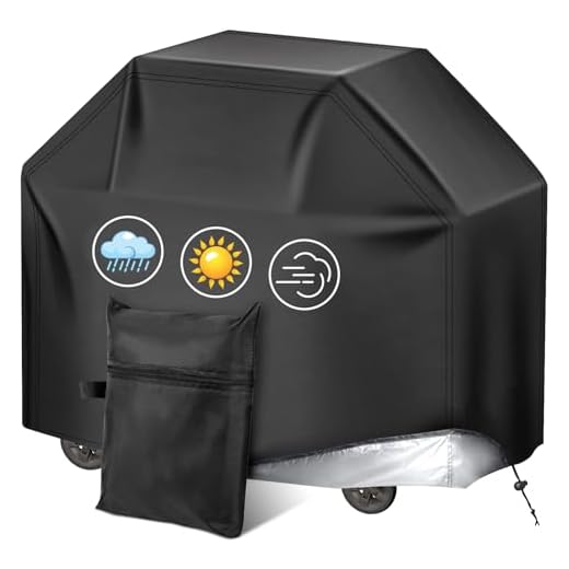 SVIPDDD Copertura barbecue da esterno,Copertura barbecue in tessuto Oxford 210D,Resistente ai raggi UV e agli strappi,Telo per barbecue impermeabile 145x61x117cm,Misura universale per griglie a gas