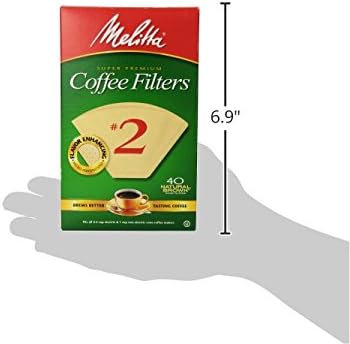 Miniatura 7 de Melitta 612412 #2 Filtros de café con cono marrón natural, 40 unidades
