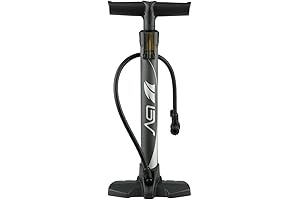 BV Bicycle Pump: Ergonomic Floor Pump with Gauge, Presta & Schrader Compatibility