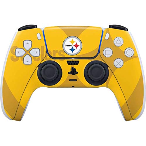 Skinit Decal Gaming Skin Compatible with PS5 Controller - Officially Licensed NFL Pittsburgh Steelers Double Vision Design