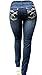 Hailey BE Dark Blue HIGH Waist Women's Plus Size Denim Jeans Skinny Leg 14-22