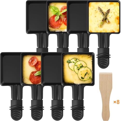 ipow 8 Stück Raclette Pfännchen Ersatz Mini Pfännchen...