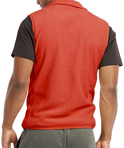 Image of ToBeInStyle Men's Zip Up Sleeveless High Collar Polar Fleece Vest