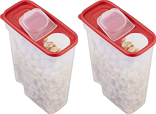 Rubbermaid Flip Top Cereal Keeper, Modular Food Storage Container, Bpa-Free, 22 Cup, 2 Pack #TOP2