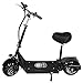 GRAN SCOOTER ELECTRIC VEHICLES CityRoad 900W/12aH (Velocidad Máx. 35Km/H, Autonomía 30Km, Batería Extraíble, Sillín y Manillar Desmontable) - Negro