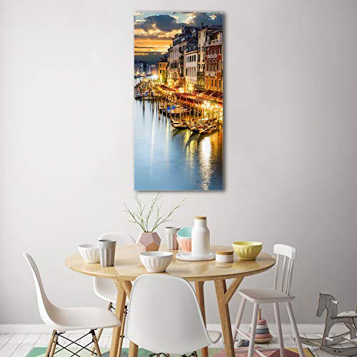 Tableau Venise en verre trempé 70x140 cm pour illuminer votre salon