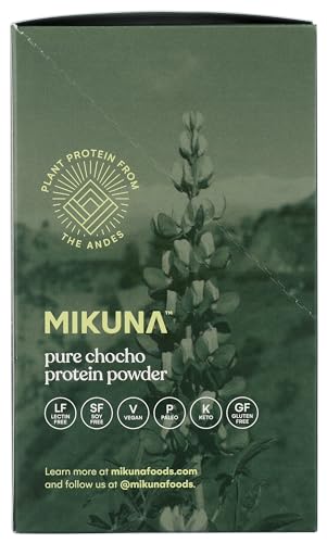 Image of Mikuna Plant Protein Powder, Pure (8 Servings) - 1 Ingredient, Non-Isolate, Lectin Free, Vegan Protein - 20g Protein, 8g Fiber - Dairy Free, Pea Free, Soy Free, Gluten Free, GLP-1 Friendly