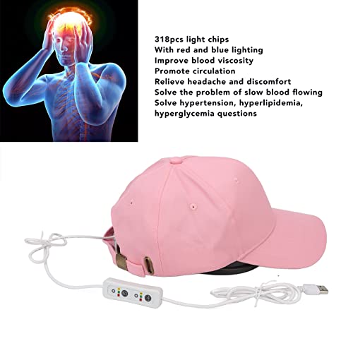 Chapéu de Tratamento de Crescimento de Cabelo, 318 Unidades de Chips de Luz LED Capacete de Crescime