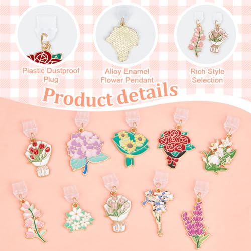 10Pcs Type-C Poussière Plug Charme 1,4 Pouce Téléphone Anti-Poussière Plugs avec Lait Tea Cup - Photo 20 sur 25