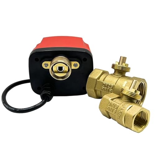 Vanne à bille motorisée DN32 3 voies AC220V vanne eau électrique filetée IP65 - 6