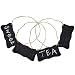 MyGift Decorative Black Metal Erasable Mini Chalkboard Hanging Sign, Beverage Label, Set of 4
