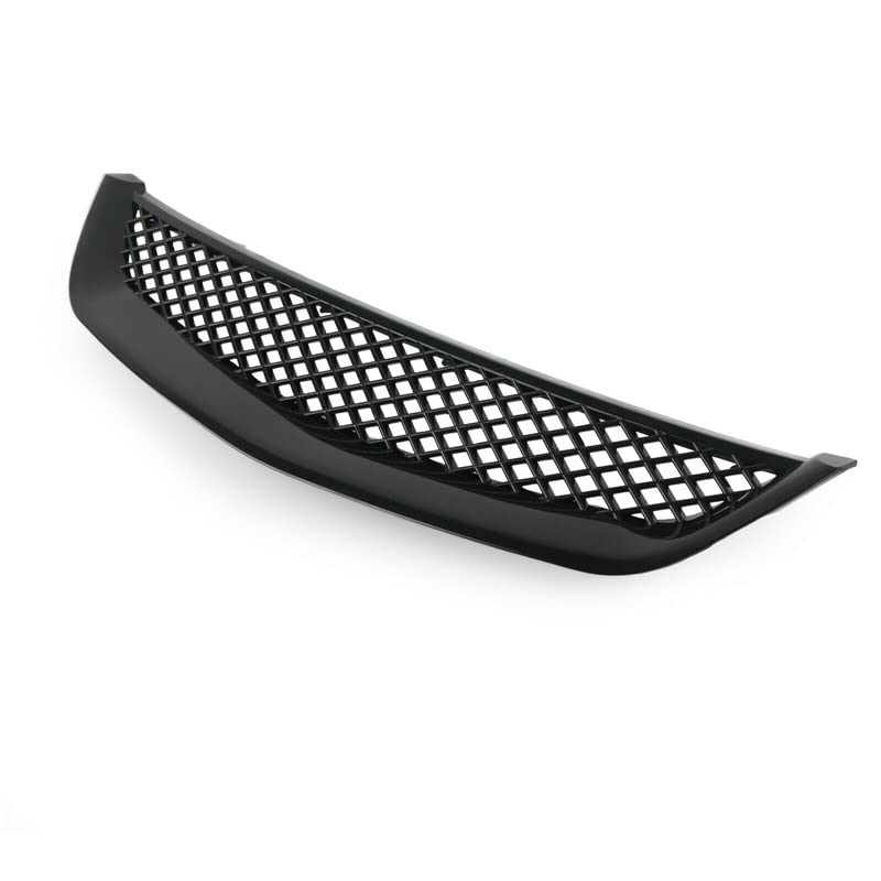 Grille de calandre avant en ABS noir brillant pour Civic JDM Type R 01-03 - 5
