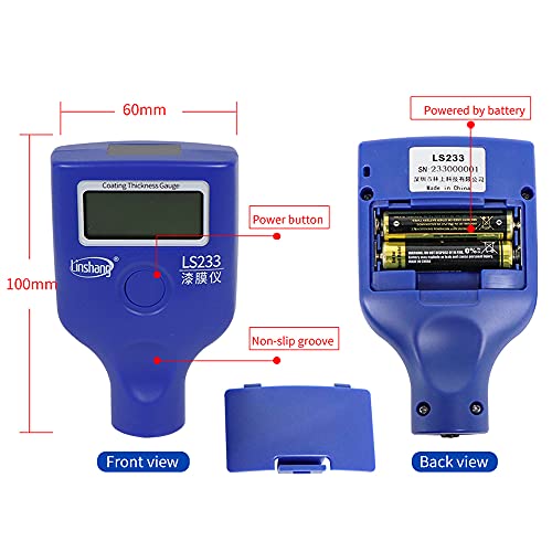 Medidor de Espesor de Pintura Automotriz LS233 con Doble Pantalla Fe/NFe miniatura 6
