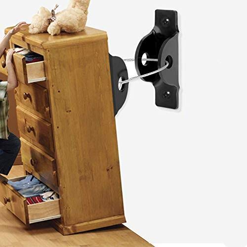 iMustech Furniture Straps (6 Pack) Metal Furniture Anchors Baby Proofing Wall Anchor Anti Tip Furniture Kit for Baby Safety, Secure 400 Pound Falling Furniture Prevention Straps Earthquake Resistant