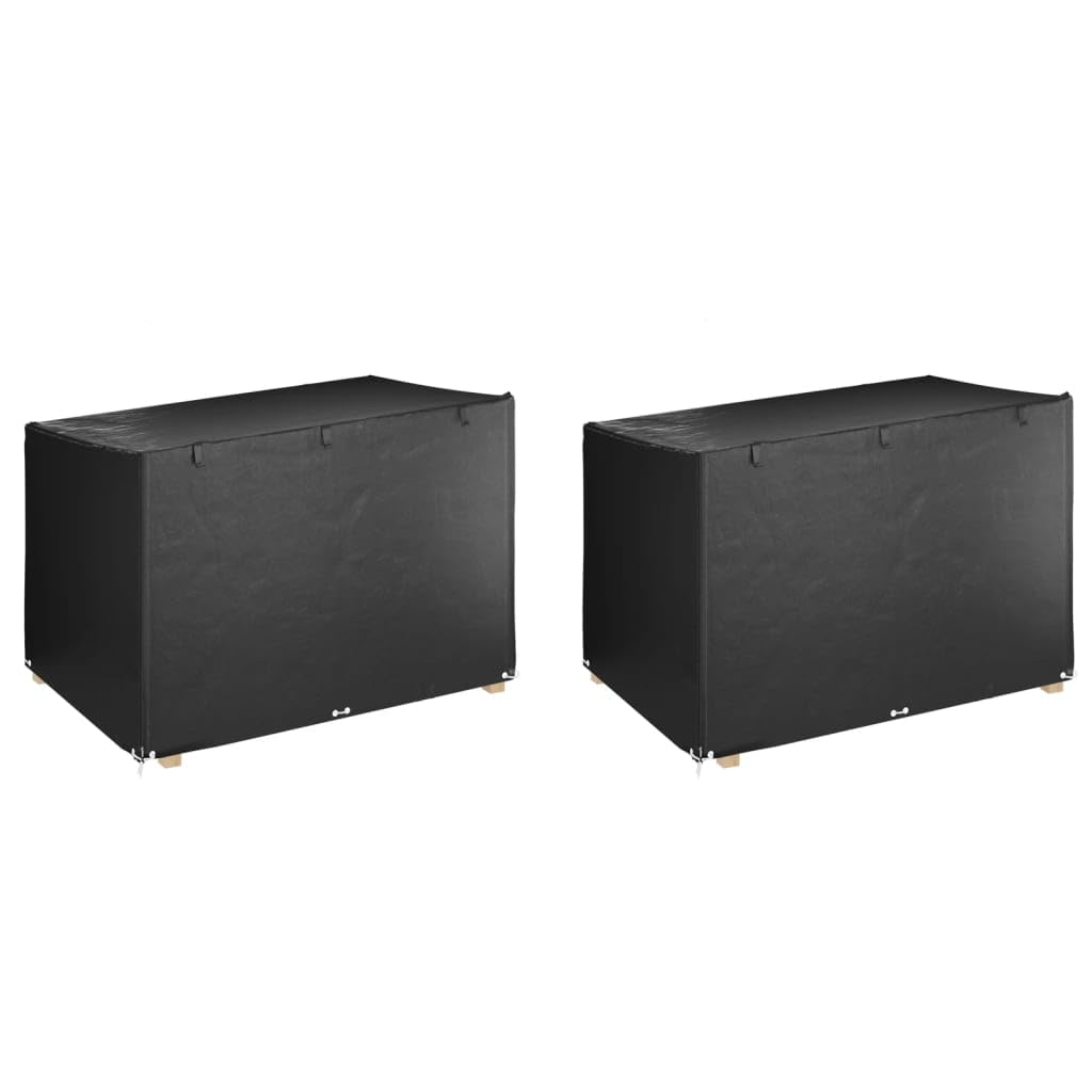 Homgoday Housses de balancelle 2 pcs 12 œillets 215x150x130/150 cm PE