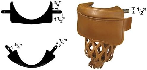 Ozone Leather Pool Table Pockets with Shield Set - Honey