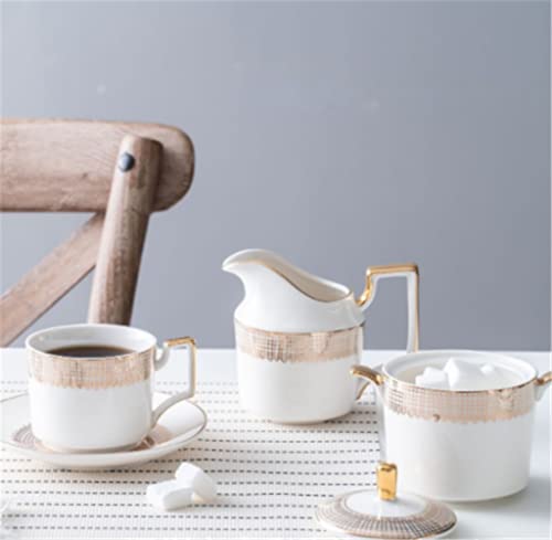 Gretd Gold Mesh Porcelain Teapot Teacup Ceramic Cup Coffee Appliances Afternoon Tea Teapot Teacup Appliances (Color : A, Size : As The Picture Shows) #TOP5