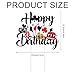 Casino Cake Topper, Happy Birthday Cake Topper Casino Theme Poker Chips Player Cake Decorations for Las Vegas Casino Night Theme Birthday Gambling Party Supplies