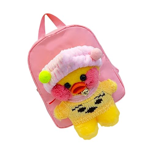 Sac à dos en peluche de canard mignon avec jouet intégré pour fille et garçon