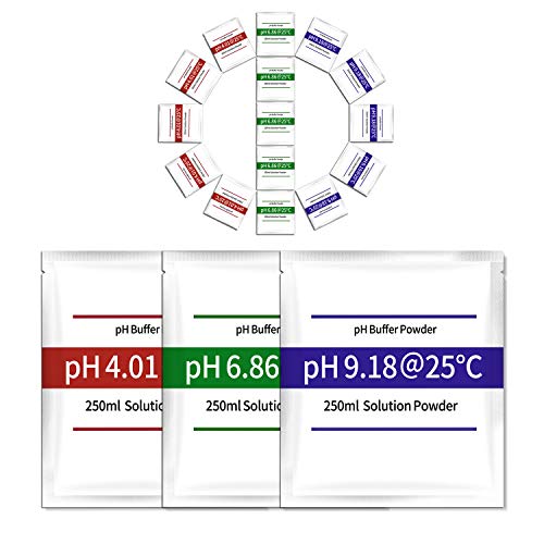 15-Pack pH Meter Buffer Solution Powder, Easy and Accurate, Make pH Calibration Solution 4.01, 6.86, and 9.18