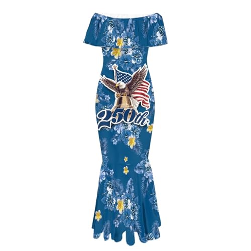Image of Polynesian Dresses for Women Off Shoulder Maxi Dress Puletasi Samoan Dresses S-7XL