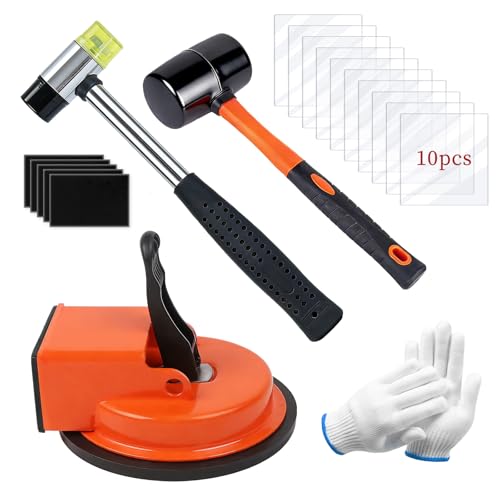 Floor Gap Fixer Tool Kit with 2 Rubber Mallets, 10