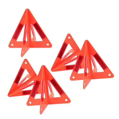 Triangle de sécurité réfléchissant voiture pliable rouge lot de 5 pièces pour panne
