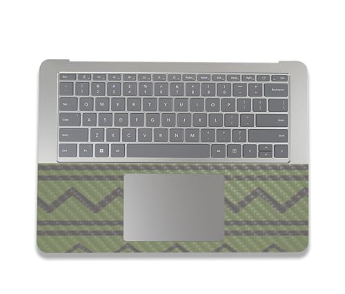 Image of MightySkins Carbon Fiber Skin Compatible with Microsoft Surface Laptop Studio 2 (2023) Full Wrap Kit - Green Western | Protective, Durable Textured Carbon Fiber Finish | Made in The USA
