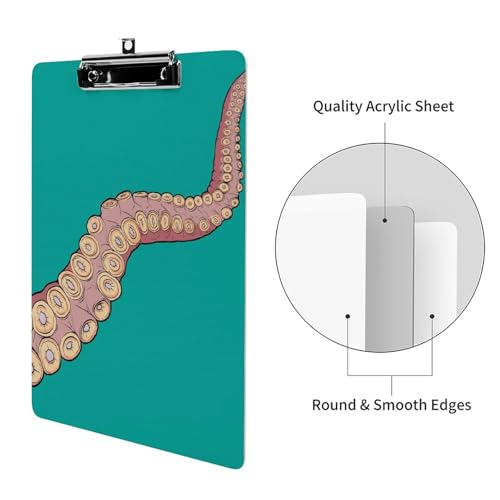 Porte-formulaires clipboard pieuvre A4 rigide pour protéger vos documents de travail - 3