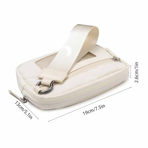 The Iris' Wallet 2nd Gen, The Iris Pouch Wristlet Zip Card Case with ID Window, Wristlet Wallets Nylon Quilted Wallet 7