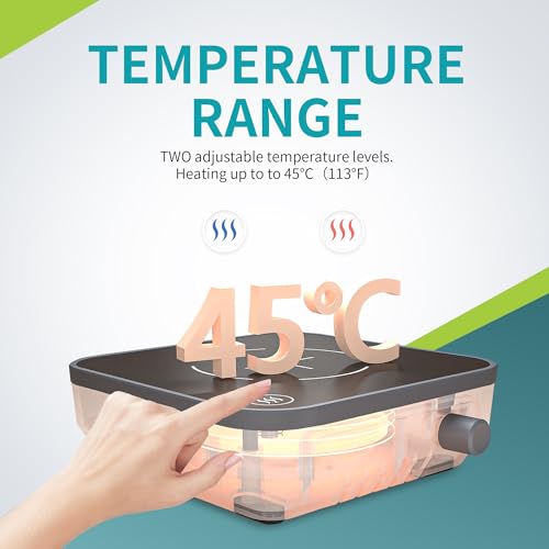LICHEN Mini Magnetic Stirrer Hot Plate 300-1500rpm, Max Solution Heating 45℃(113℉), 110V Magnetic Hotplate Mixer with Stir Bar - Thumbnail 6