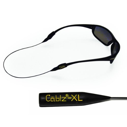 Cablz XL Original Eyewear Retention System 14 Inches ; Black Cord