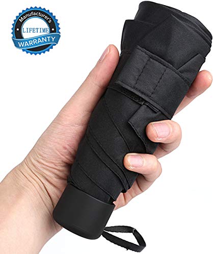 GAOYAING Mini Travel Umbrella Sun&Rain Lightweight Small and Compact Suit for Pocket Parasol with 99% UV Protection for… - Image 3