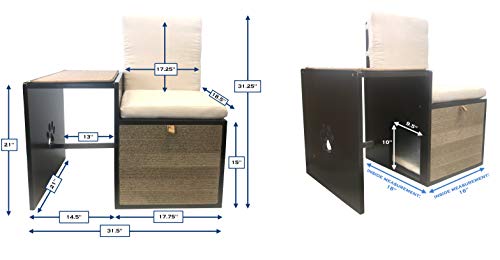 Penn-Plax Cat Walk Furniture: Love Seat Bench & Play Hide | Great Addition To Any Home With A Contemporary Look #TOP5