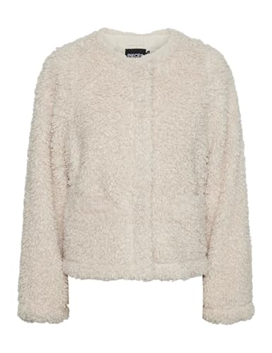Veste courte teddy pour femme PIECES Pcnoisella blouson élégant chic