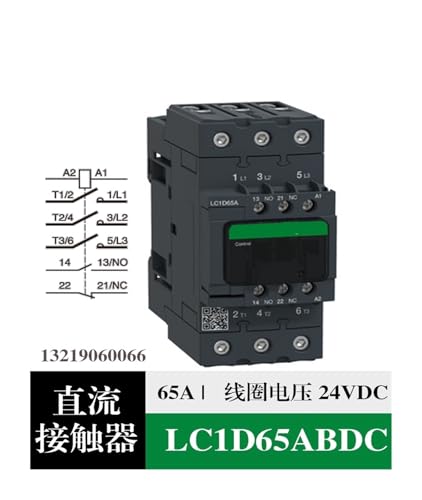 Contacteur de puissance CC LC1D65ABD calibre 65 ampères