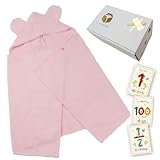 今治タオル 出産祝い ベビーバスローブ BabyCube バスポンチョ 赤ちゃん ベビーバスタオル 女の子 男の子 タオルギフト 人気 日本製 新生児 1歳 (ベビーピンク)