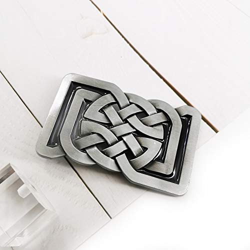 LAXPICOL Vintage Western Celtic Belt Buckle for Men Keltic Knot Western Cowboy Native American Belt Buckles - Thumbnail 3